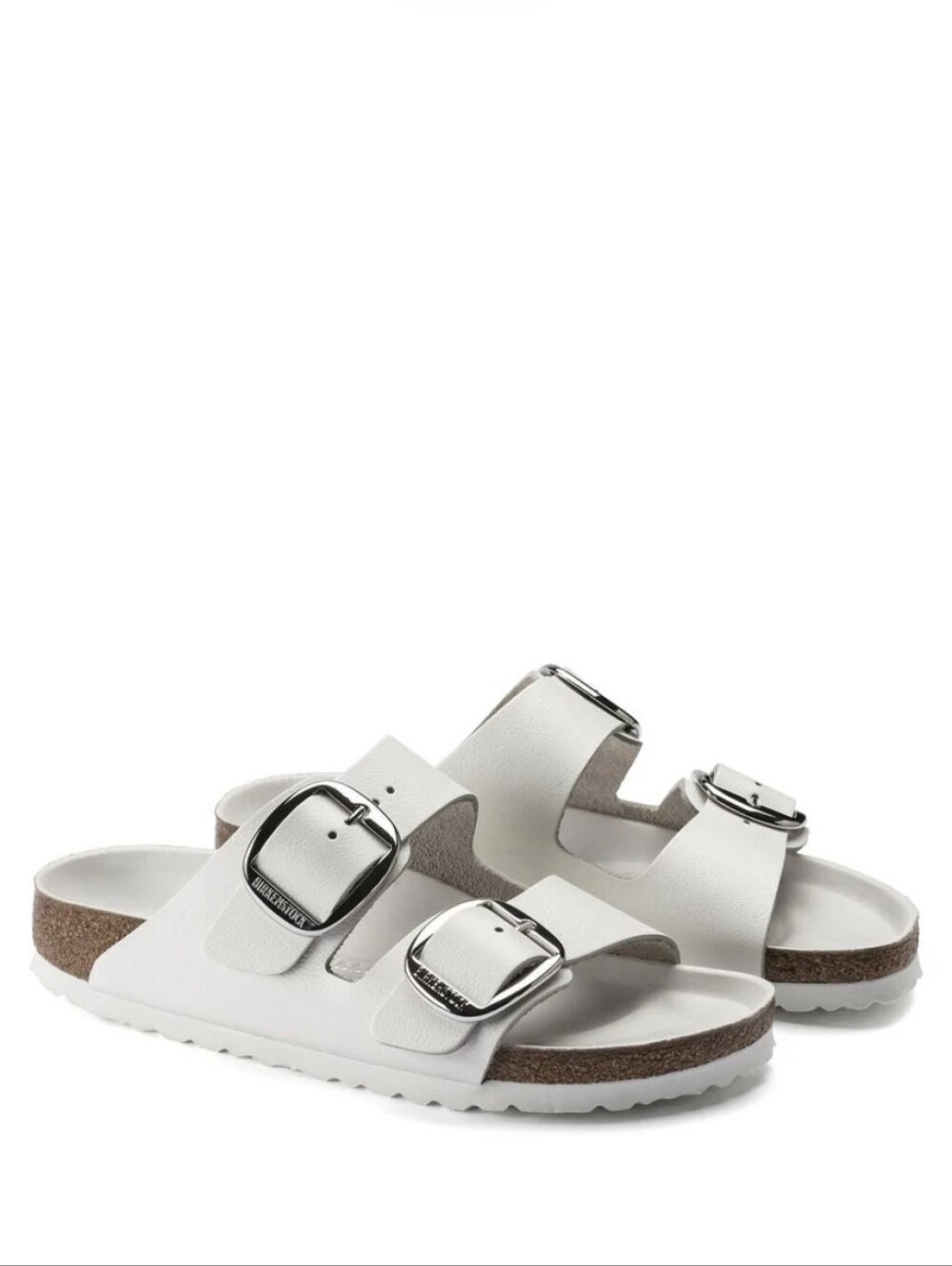 Birkenstock Arizona Big Buckle - White Leather - Size 37